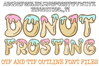 Donut Frosting Font Design and Creative Uses