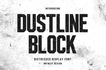 Dustline Block Font Design Inspiration & Project Ideas