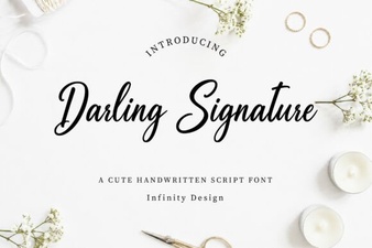 Darling Signature Font: Creative Handwriting for Your Designs